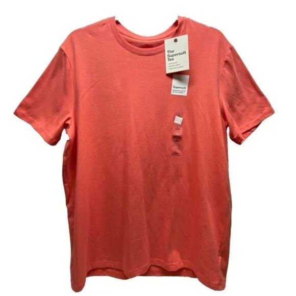 Sonoma Men's Super Soft Tee Large Pink Rum Short Sleeve Crewneck T-Shirt NWT - Picture 1 of 7